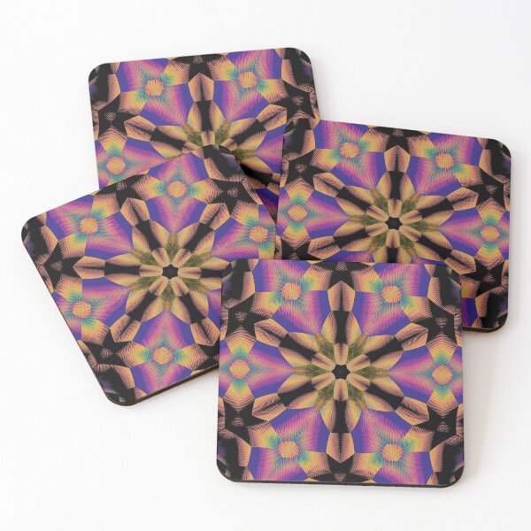 Item preview, Psychedelic Spectrum of Golden Lines Mandala designed and sold by GloomyLand.