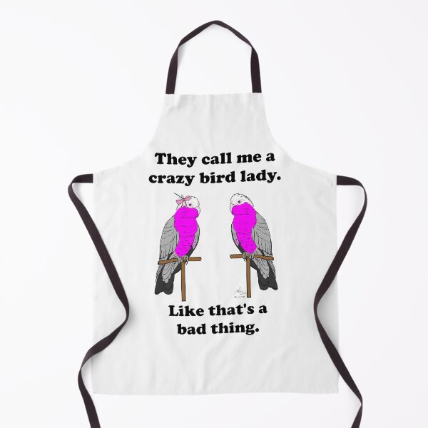 Item preview, Crazy Bird Lady with Galah Cockatoos designed and sold by Laughing Parrot Studio.