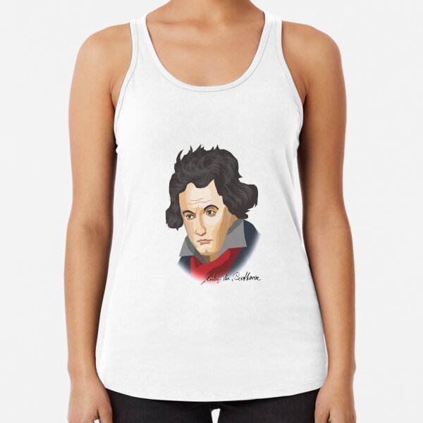Ludwig van Beethoven mal anders Racerback Tank Top