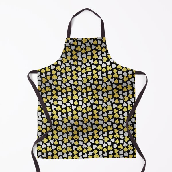 Item preview, Poker Card Suits Las Vegas Casino Gambler Silver Gold Pattern designed and sold by emkayhess.