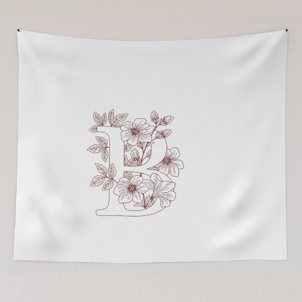 Item preview, Floral wreath Monogram B (initial)  designed and sold by Slangt-shirt.