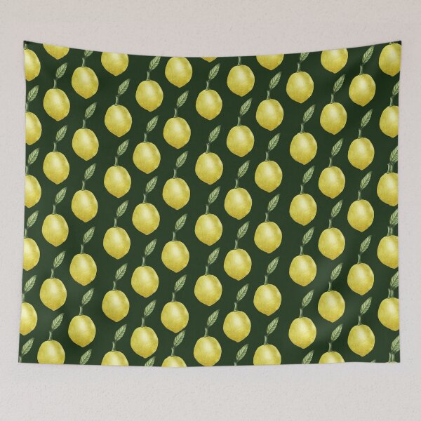 Item preview, Lori's Lovely Lemon on Hunter Green designed and sold by Una Verdandi.