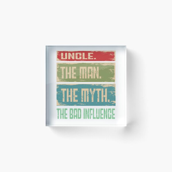 Item preview, Uncle The Man Myth Bad Influence Retro Vintage designed and sold by Bola06.