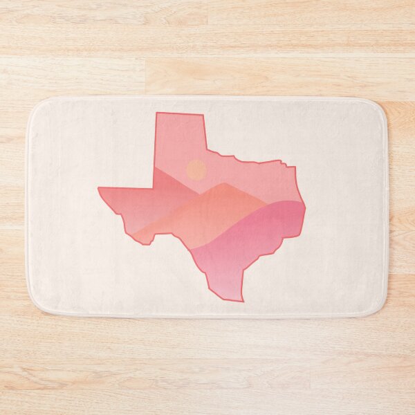 Item preview, Red Texas Drawing with Pink Salmon Colored Scenery designed and sold by 420igor.