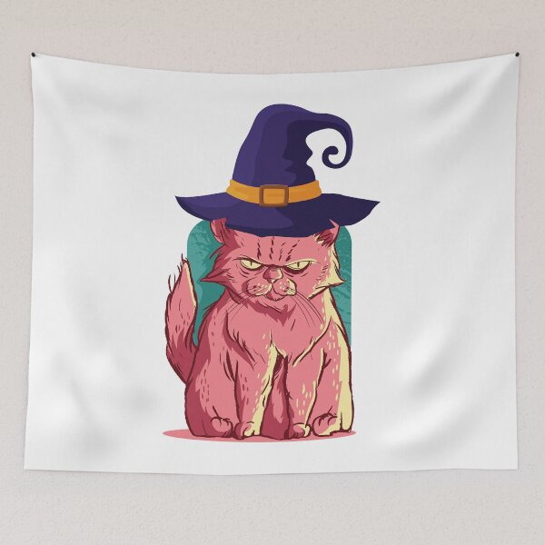 Item preview, GRUMPY WITCH CAT designed and sold by delkh07.