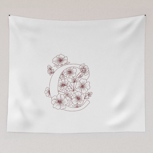 Item preview, Copy of Floral wreath Monogram C (initial)  designed and sold by Slangt-shirt.