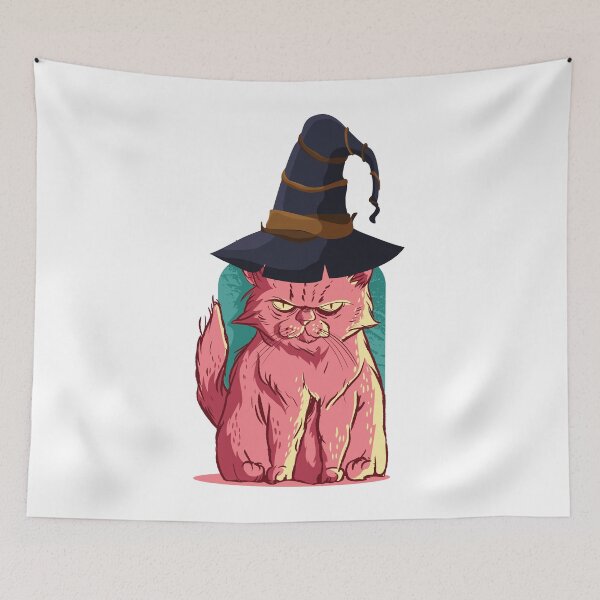 Item preview, GRUMPY WITCH CAT designed and sold by delkh07.