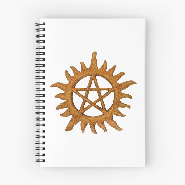 Item preview, Sunburst Pentacle Wood  Anti-Possession Symbol designed and sold by SignsOfSpirit.