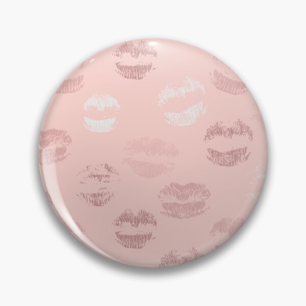 Item preview, Peach Pink Lip Kisses Print designed and sold by newburyboutique.