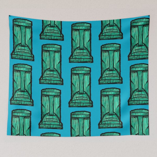 Item preview, Moai Tiki Tshirt Design designed and sold by Russ  Fagle.