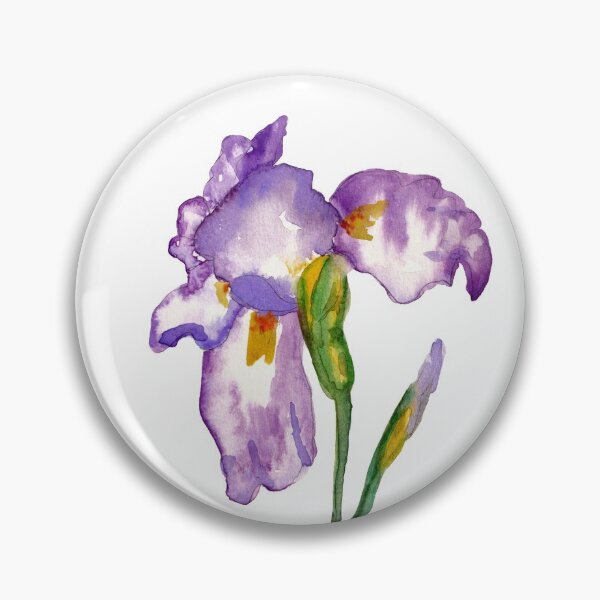 Item preview, Purple Iris Watercolor designed and sold by KStevensonart.