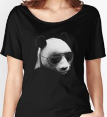 Aviator Panda Bear Women's Relaxed Fit T-Shirt