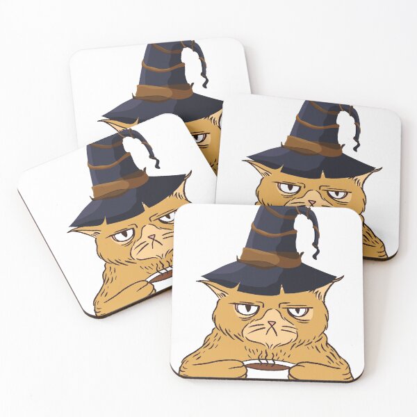 Item preview, GRUMPY WITCH CAT designed and sold by delkh07.