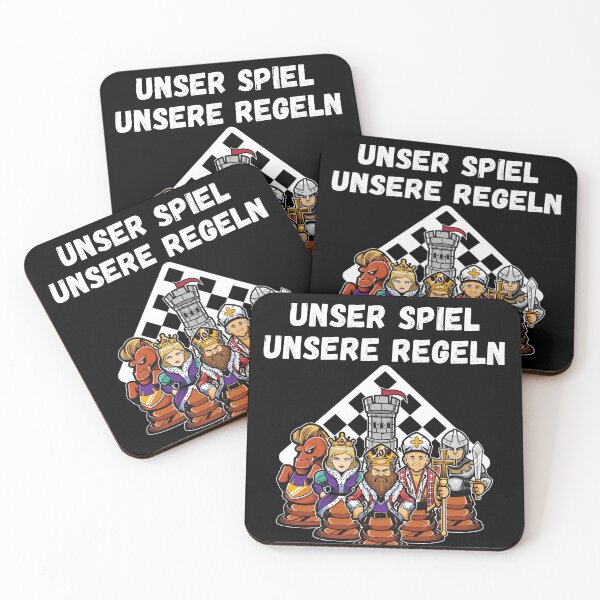 Item preview, Unser Spiel unsere Regeln Chess Pieces T-Shirt designed and sold by Two Left Hands Design.