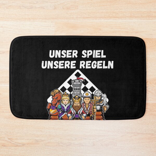 Artikelvorschau, Unser Spiel unsere Regeln Schach Figuren T-Shirt entworfen und verkauft von Two Left Hands Design.