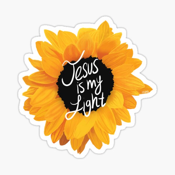 Jesus is My Light Sunflower