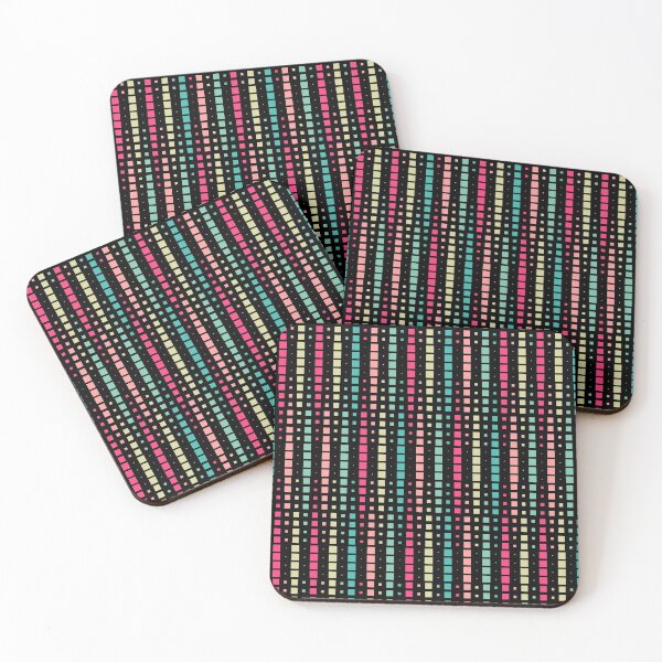 Item preview, Geometric Interwoven Halftone Seamless Mosaic Pattern Vertical - Colours designed and sold by Artberry.
