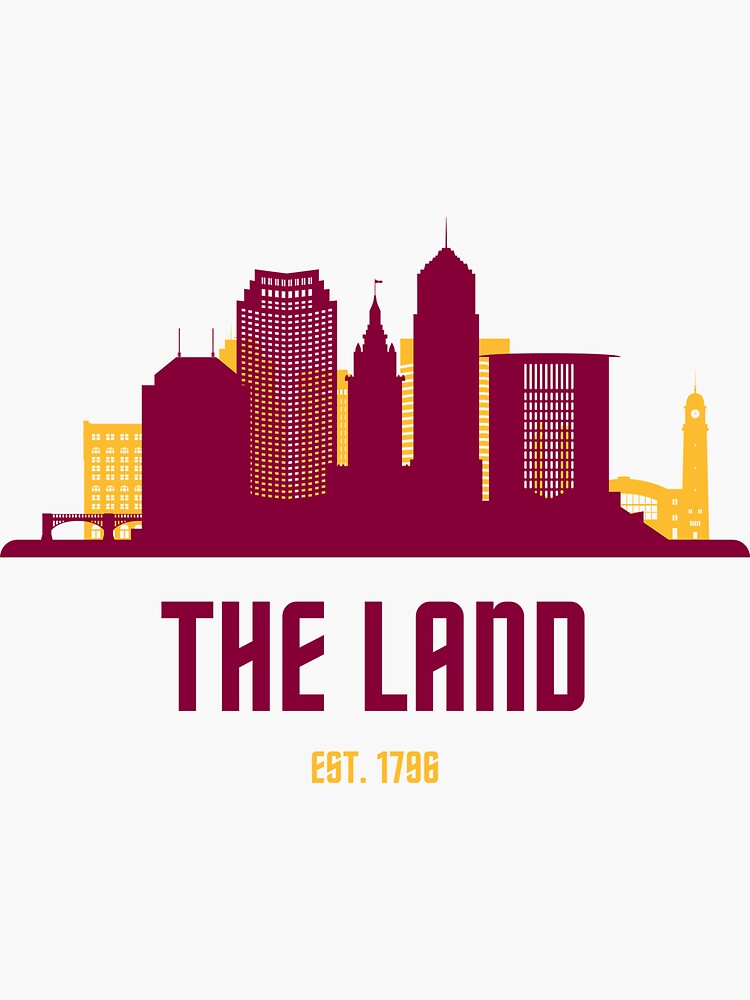 "Cleveland "The Land"" Sticker for Sale by ml77pro Redbubble