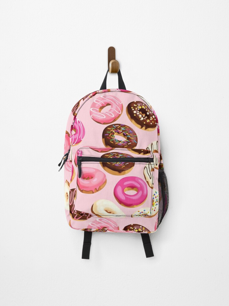 Pink shop donut backpack