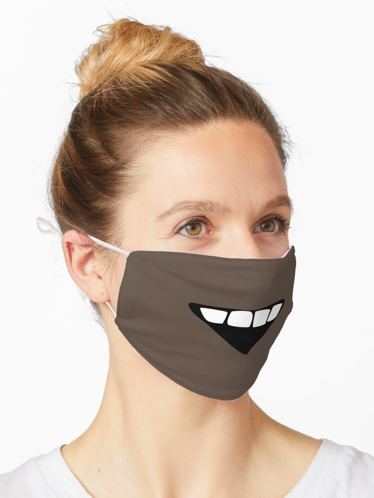 masque bouche smile , idée cadeau masque ,stickers' Autocollant