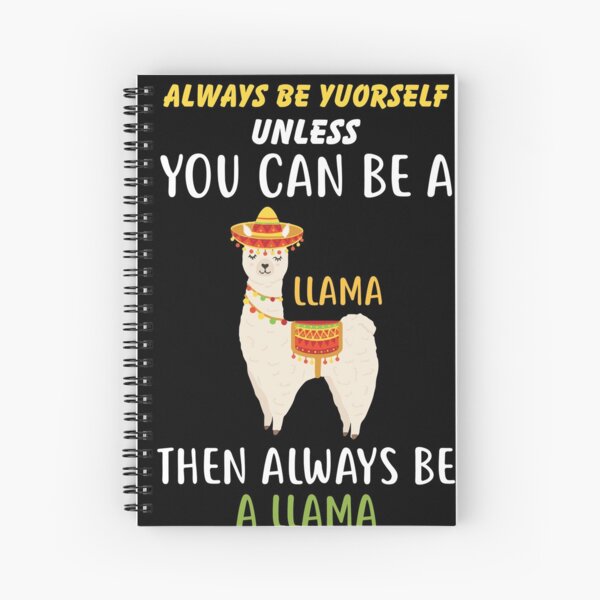 Cuaderno de espiral personalizado con diseño de llama de alpaca y llama,  cuaderno personalizado para niños, adolescentes, niñas, mujeres, regalos  para