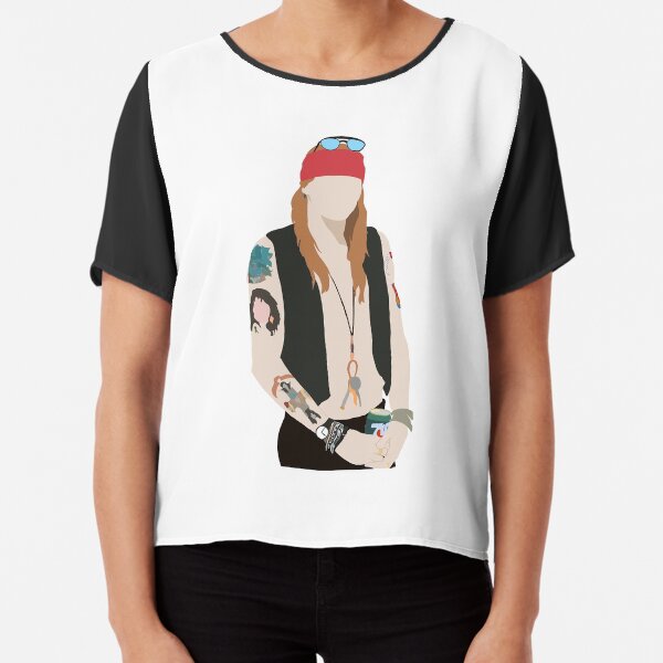 camisas de guns and roses para mujer