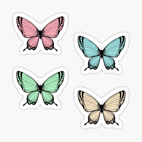 Pastel Colour Butterfly