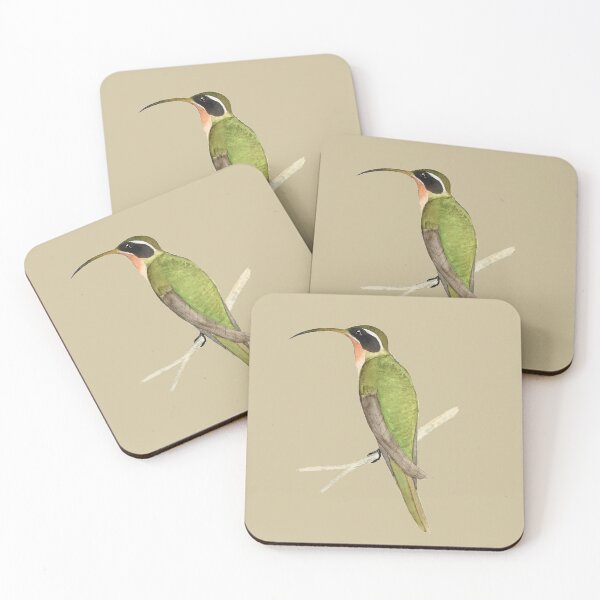 Item preview, Hermit Hummingbird On Light Olive designed and sold by Christiane Dobbins.