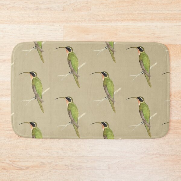 Item preview, Hermit Hummingbird On Light Olive designed and sold by Christiane Dobbins.