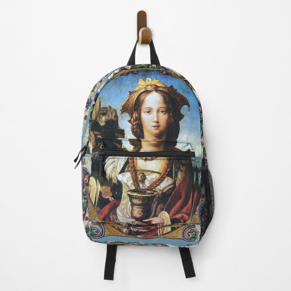 Item preview, ST. MARY MAGDALENE ,PINK GREEN BLUE GOLD FLORAL MOTIFS designed and sold by BulganLumini.