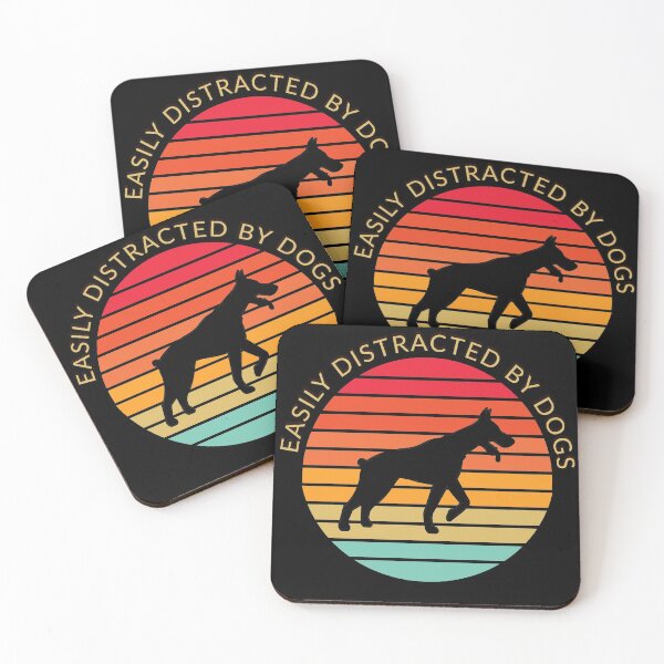 Item preview, Easily Distracted by Dobermans designed and sold by Coder-T.