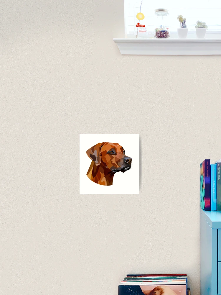 Thumbnail 2 of 3, Art Print, Rhodesian Ridgeback designed and sold by WorldEngine.
