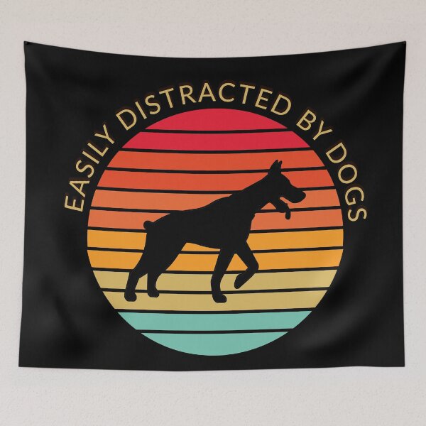 Item preview, Easily Distracted by Dobermans designed and sold by Coder-T.