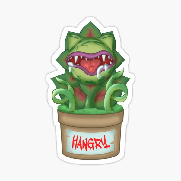 Item preview, Hangry Funny Halloween Cat Hungry Plant Nightmare Humor designed and sold by NicholiCosplay.