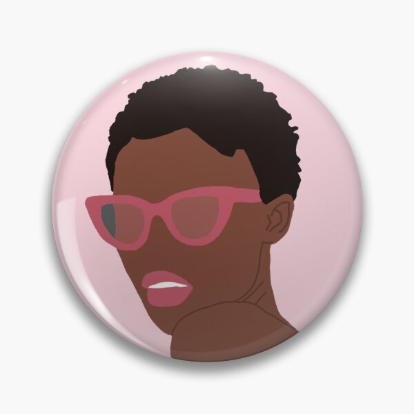 Item preview, Afro black girl in pink designed and sold by Jennyaesthetic.