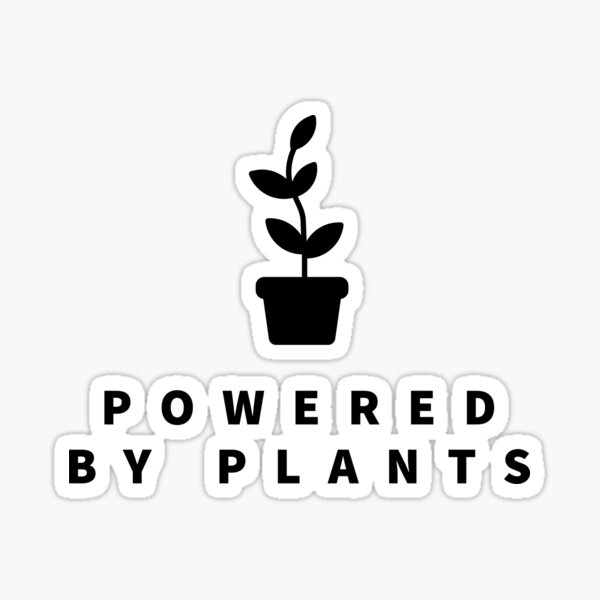 Item preview, Powered by plants - black - Vegan life - vegan person - hands - vegan  designed and sold by Tropical Blood.