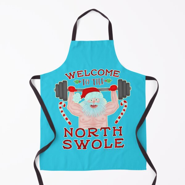 Item preview, Funny Christmas Santa Claus North Swole Weightlifter designed and sold by emkayhess.