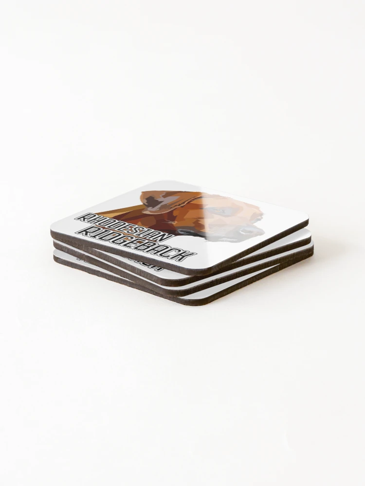Thumbnail 4 of 5, Coasters (Set of 4), Rhodesian Ridgeback Dog designed and sold by WorldEngine.