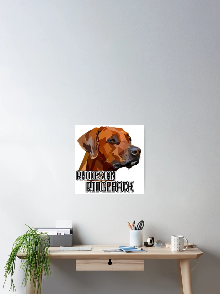 Imagen 2 de 3, Póster con la obra Perro Ridgeback de Rodesia, diseñada y vendida por WorldEngine.