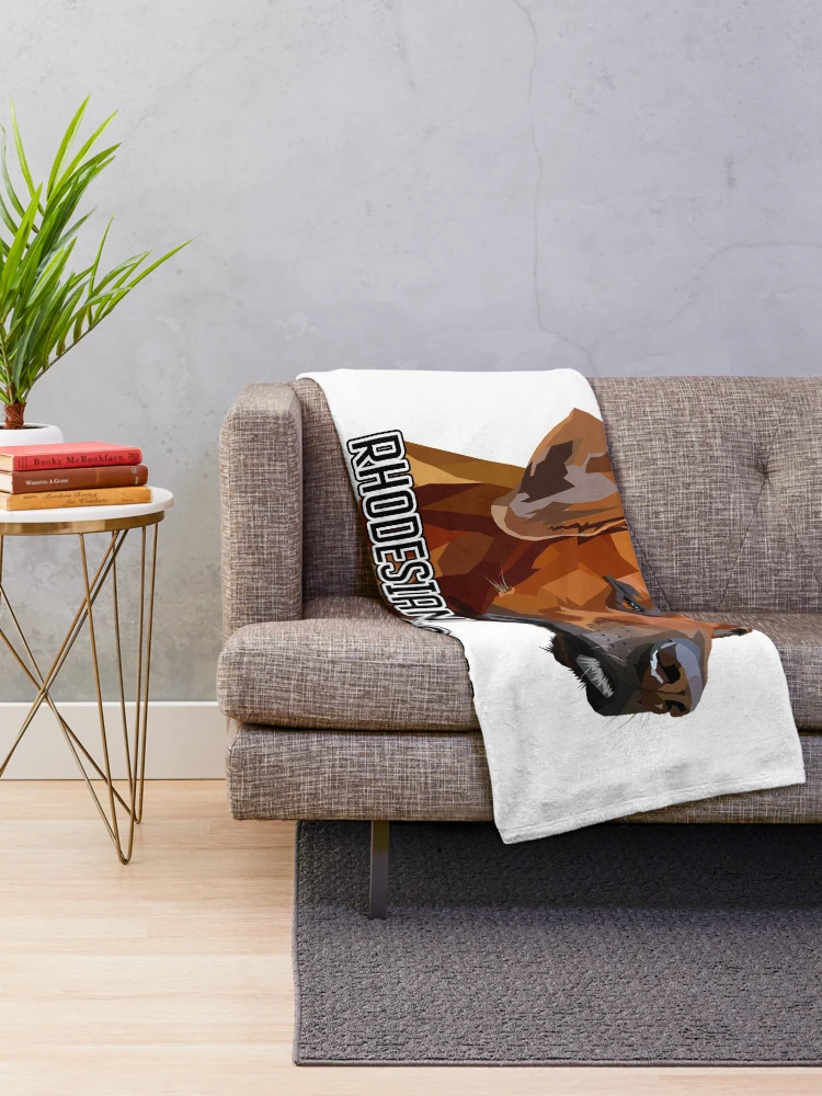 Thumbnail 2 of 6, Throw Blanket, Rhodesian Ridgeback Dog designed and sold by WorldEngine.