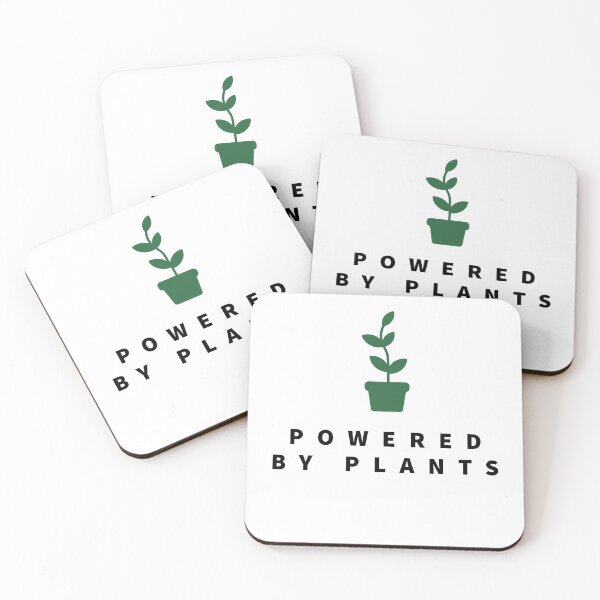 Item preview, Powered by plants - green - vegan life  designed and sold by Tropical Blood.