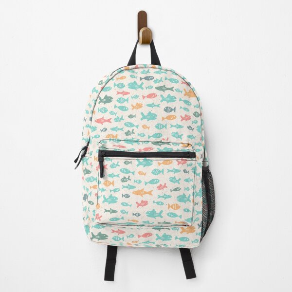 Item preview, Swimming Fish Cute Summer Nautical Beach Pattern designed and sold by emkayhess.