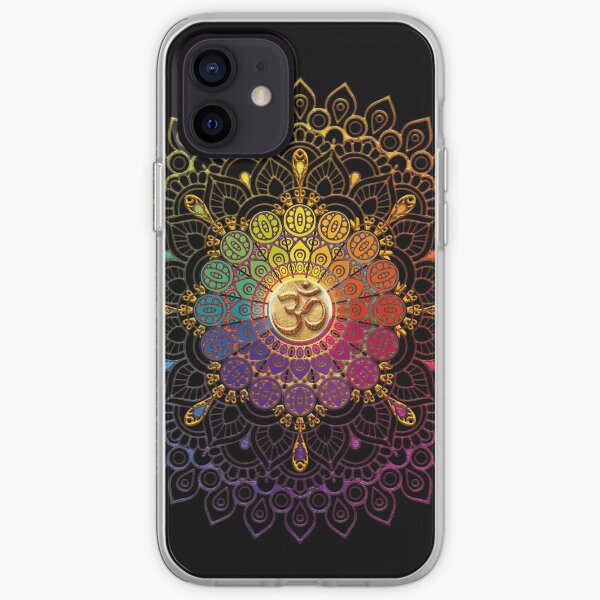 OM Rainbow Mandala iPhone Soft Case
