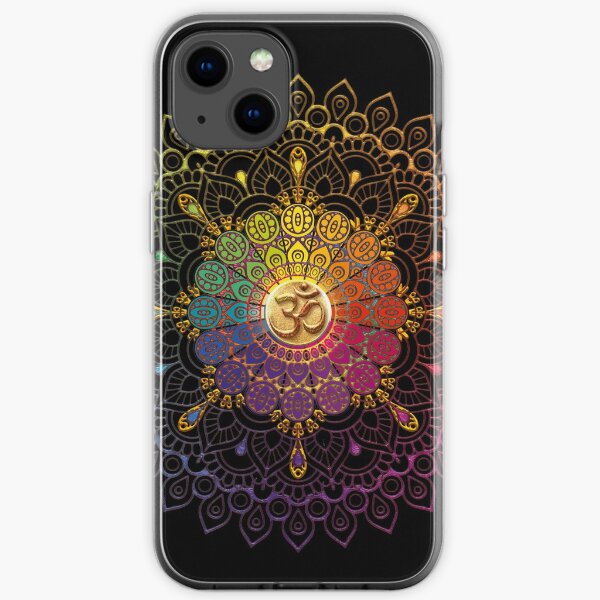 OM Rainbow Mandala iPhone Soft Case