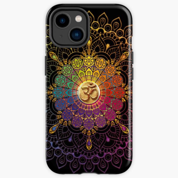 OM Rainbow Mandala iPhone Tough Case
