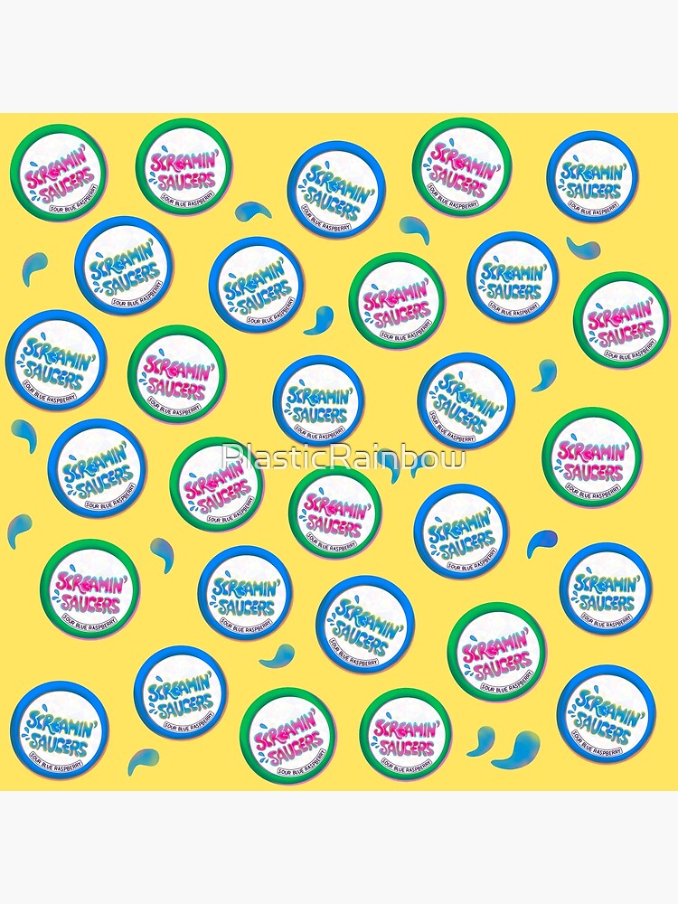 "Screamin’ Saucers 90s Candy" Poster for Sale by PlasticRainbow Redbubble