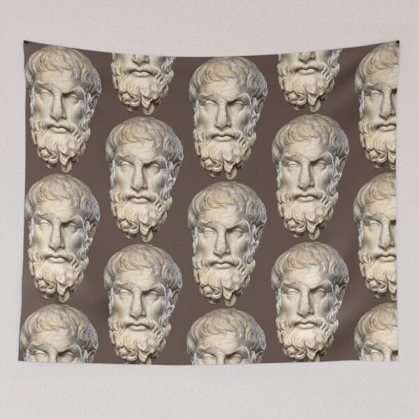 Item preview, Marble head of Epikouros designed and sold by portokalis.