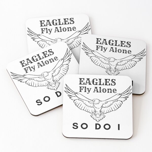Item preview, Eagles fly alone sticker. designed and sold by Dankio.