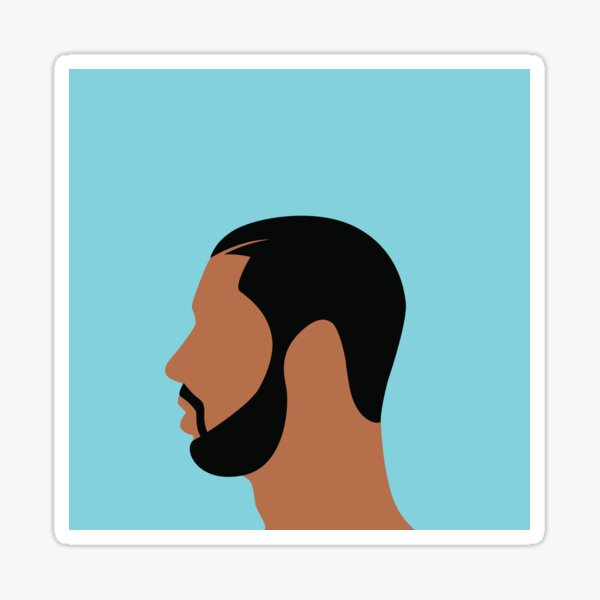 Drake Illustration Sticker For Sale By Aleksza Redbubble 