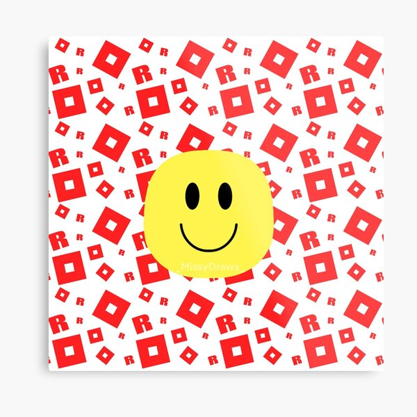 Decoracion Roblox Noob Redbubble - roblox default noob face lámina fotográfica